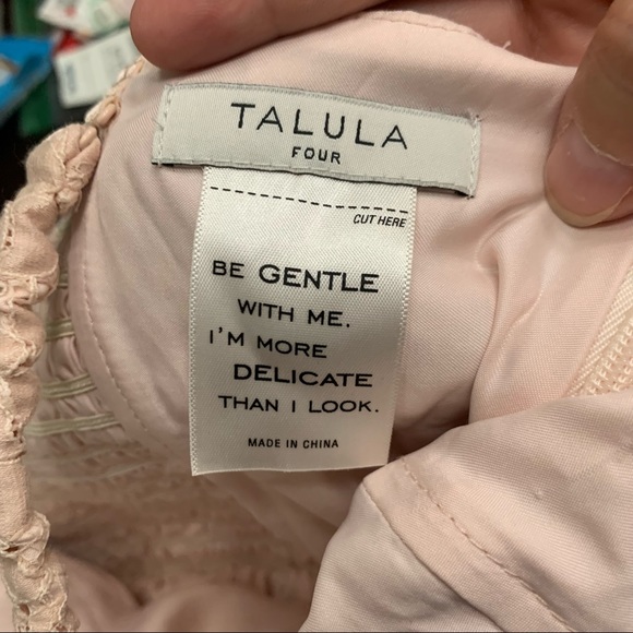 Aritzia Talula Pale Pink Lace Dress size 4 - Picture 9 of 9